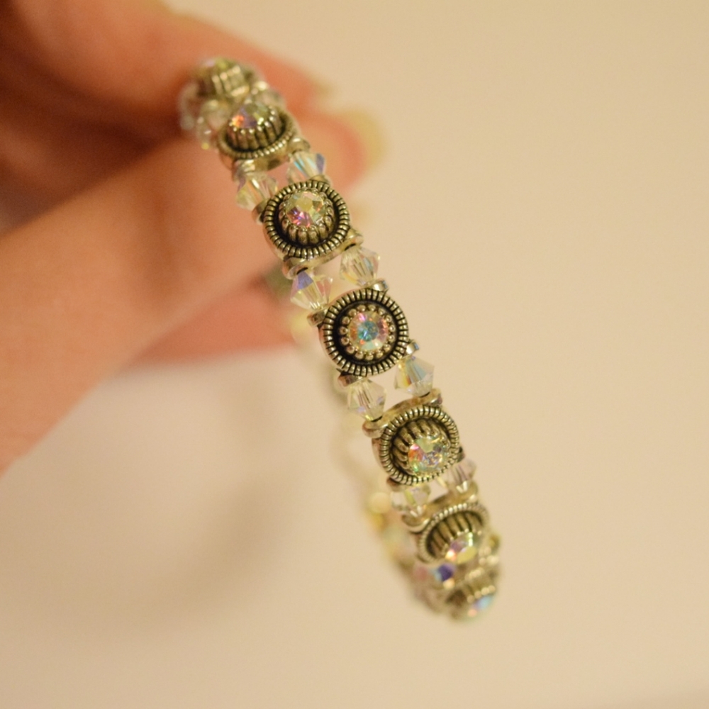 Swarovski Crystal beaded bracelet - Picture 3 of 5